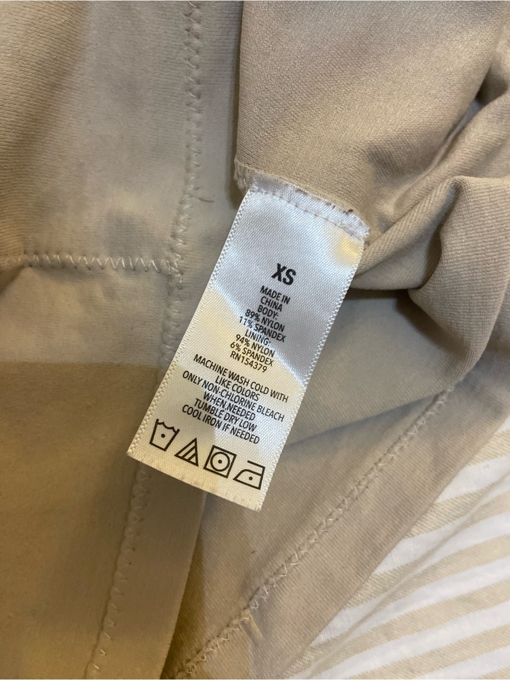 Aeropostale Sculpt Sleeveless Crew Neck Tank Top Taupe Double Lined Front XS - Picture 5 of 5